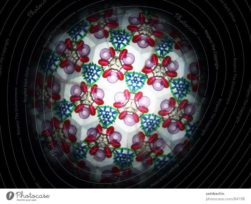 Kaleidoskop Spielzeug Durchblick Muster Unendlichkeit möglich Potential mehrfarbig Matrix Raster Wege & Pfade überblicken Anordnung Hierarchie Chance