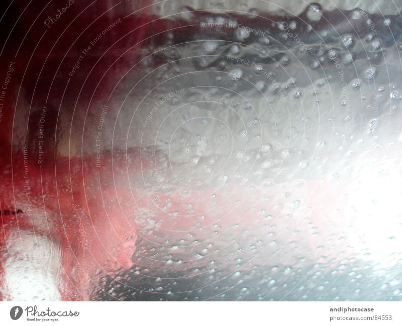 Washngo_02 Autowaschanlage Schaum rot Reinigen drehen Fenster Sauberkeit Träger Aggression bedrohlich abstrakt Borsten Drehung Wasser Bürste PKW spritzen
