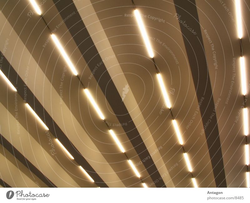 Röhren Neonlicht Deckenbeleuchtung Streifen Architektur Beleuchtung
