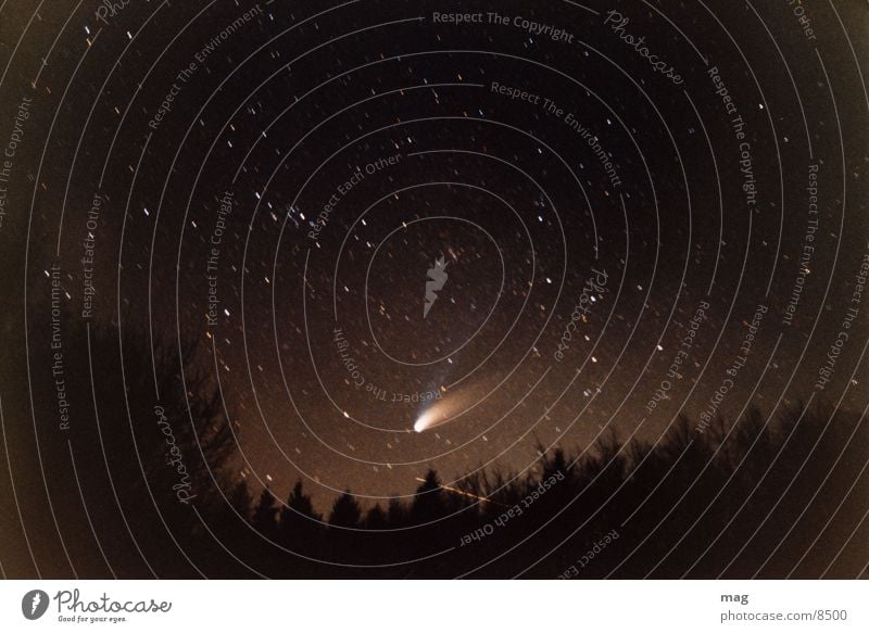 hale bop Komet Nacht Langzeitbelichtung Stern analog 1997 Sternenhimmel