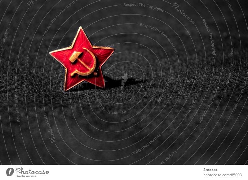 Minimal army Stecknadel Bolschewismus Stalinismus Adjektive Kommunismus Sozialismus grau rot Anomalie Armee Wahrzeichen Medaille Makroaufnahme Dinge Macht
