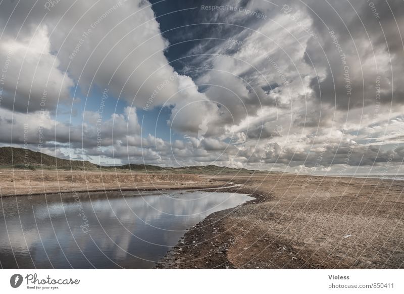 ...was geht ab Himmel Wolken Dänemark Strand Weitwinkel Landschaft Natur