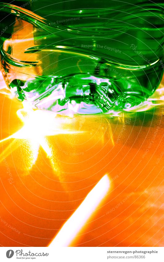 sonne grün Makroaufnahme Farbe Sonne orange Surrealismus Strukturen & Formen Wasser