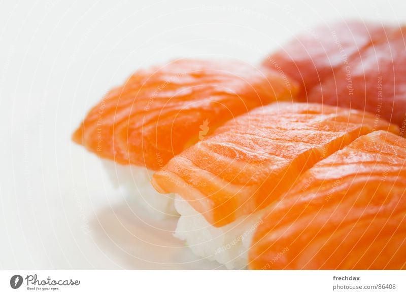 frechlax Sushi lecker roh geschnitten rot frisch Ernährung Makroaufnahme Nahaufnahme exotisch Strukturen & Formen Protein Fisch Delikatesse Foodfotografie