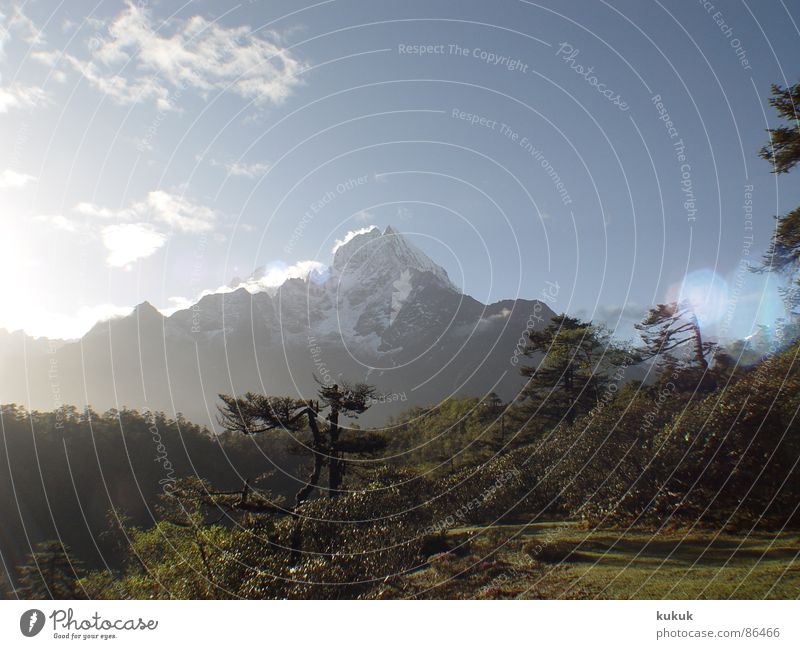 6 Uhr morgens !! Ferien & Urlaub & Reisen Erholung Nepal Asien Berge u. Gebirge Natur anstrengen