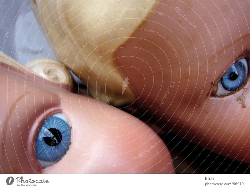 Auge um Auge frei Spielzeug Puppendoktor Smiley Ösenschraube Glasauge Zeuge Gesicht Hautfarbe schön Skulptur alt Publikum Partnerschaft Schrott