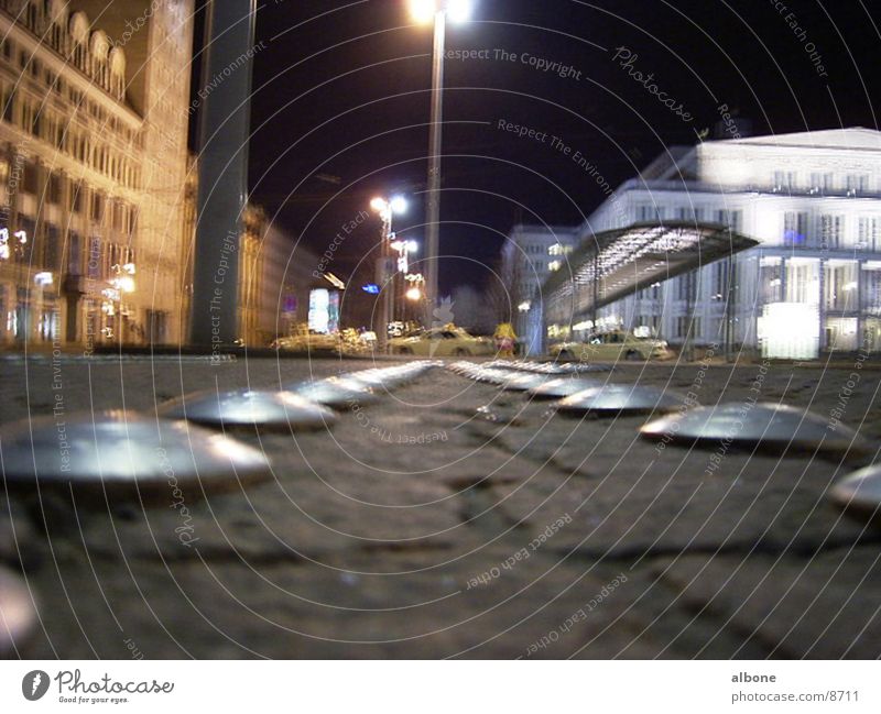 Augustusplatz Platz Nacht Lampe Architektur Eisenknuppel