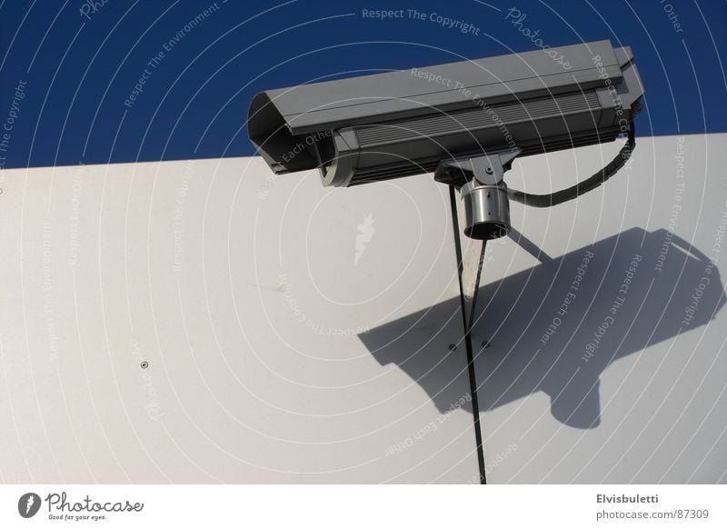 0815 Einheitsstaat (ex Foto Nr. 23) Überwachungskamera beobachten Kontrolle Überwachungsgerät überwachen Überwachungsstaat Öffentlicher Dienst