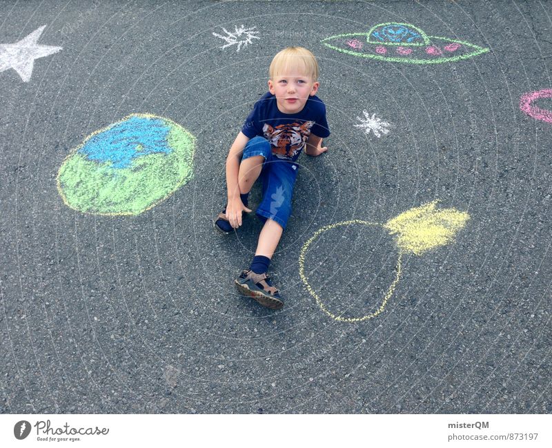 Little Kid Planet. Kunst Kunstwerk ästhetisch Zufriedenheit Kindheit Kindergarten Kindheitserinnerung Kindererziehung kindlich kinderleicht Spielen Kinderspiel