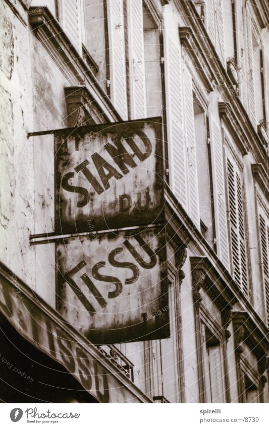 signe de Paris Ladengeschäft Typographie Haus Buchstaben Architektur Sign Typogrphy Schilder & Markierungen Letter