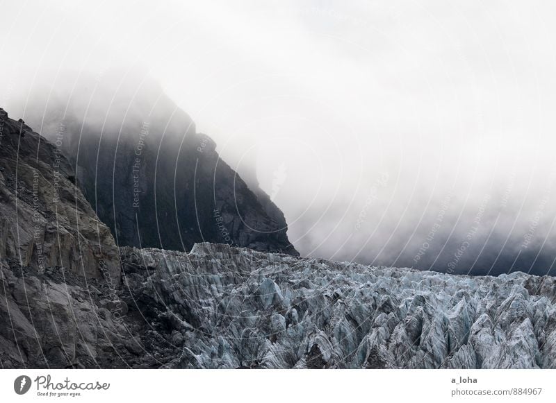 frozen world Umwelt Natur Landschaft Urelemente Luft Wasser Himmel Herbst Klima Klimawandel schlechtes Wetter Nebel Eis Frost Felsen Alpen Berge u. Gebirge