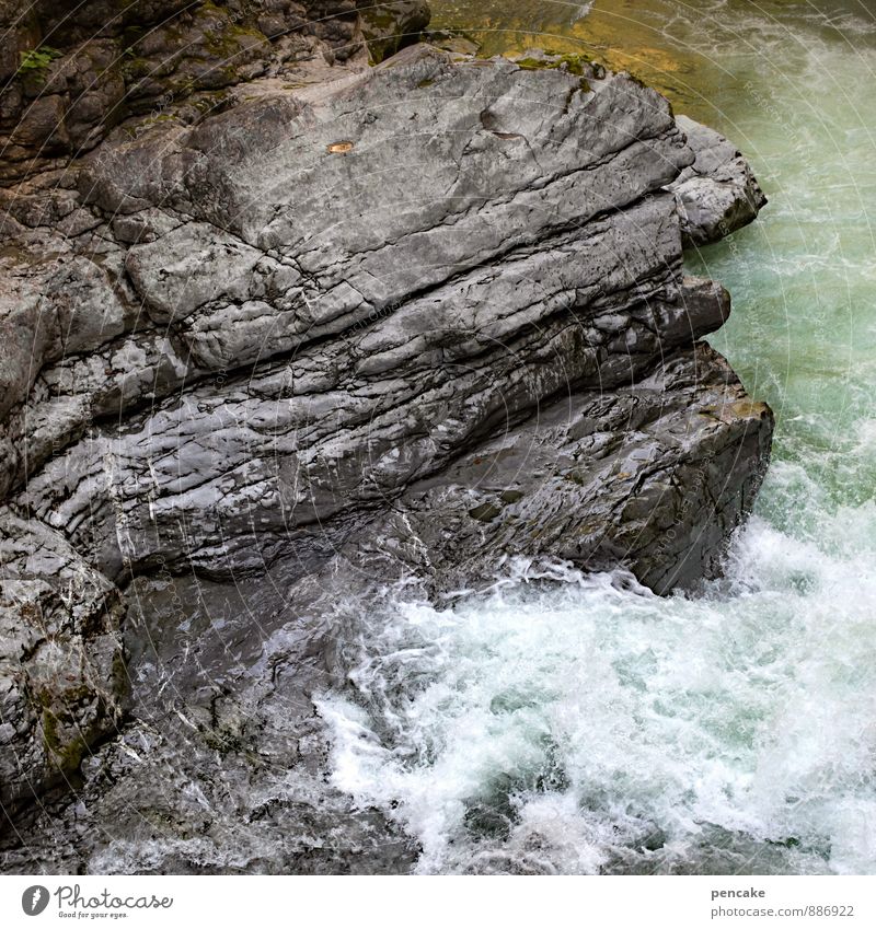 ringkämpfer Natur Urelemente Wasser Sommer Berge u. Gebirge Alpen Schlucht Breitachklamm Fluss Wasserfall Zeichen berühren Bewegung drehen kämpfen Tanzen