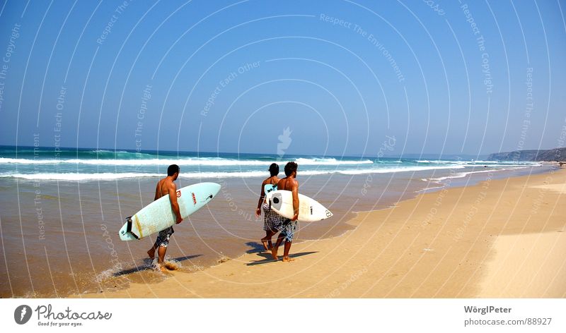 Surftraum Strand Algarve Traumstrand Surfen Wassersport Protugal Bordeira