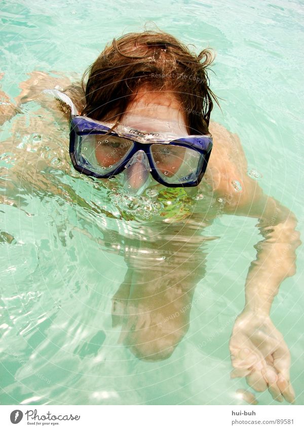 Nicht schwimmer ?! tauchen Taucherbrille Brille atmen Luft Sauberkeit spucken Ferien & Urlaub & Reisen kleben nass Physik Sauerstoff auftauchen schlafen träumen