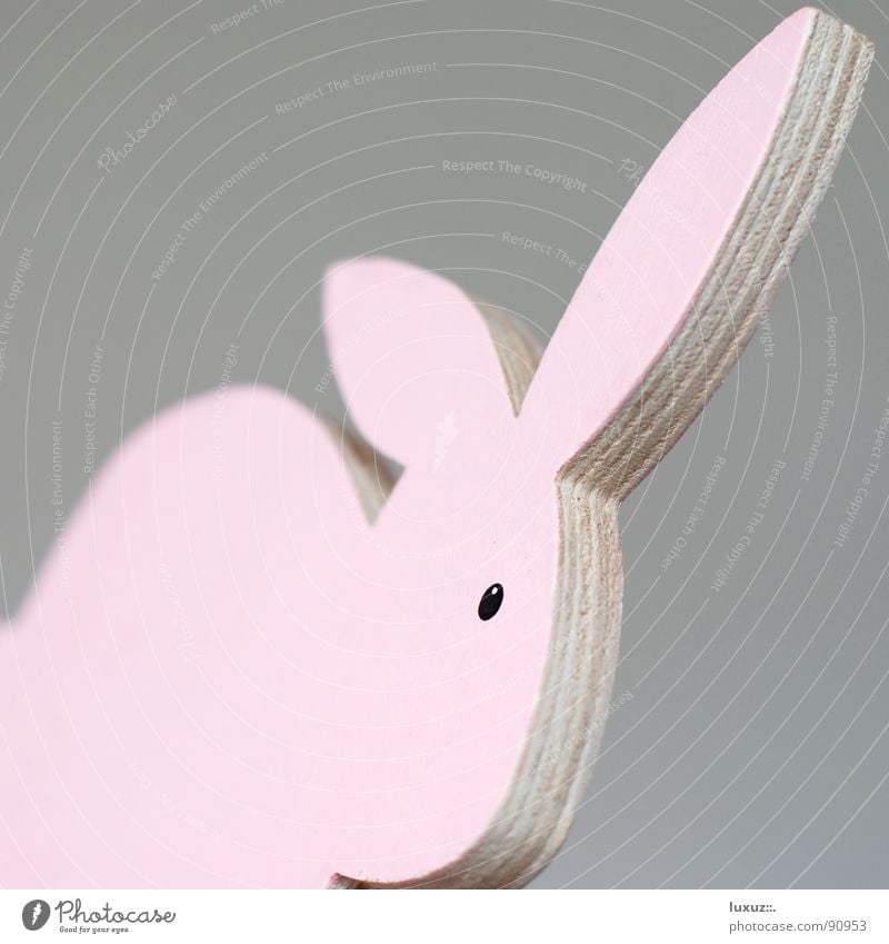 Falscher Hase Hase & Kaninchen Ostern Löffel rosa Holz Dekoration & Verzierung Fröhlichkeit Krimskrams Frühling Säugetier kanninchen rabbit Osterhase easter