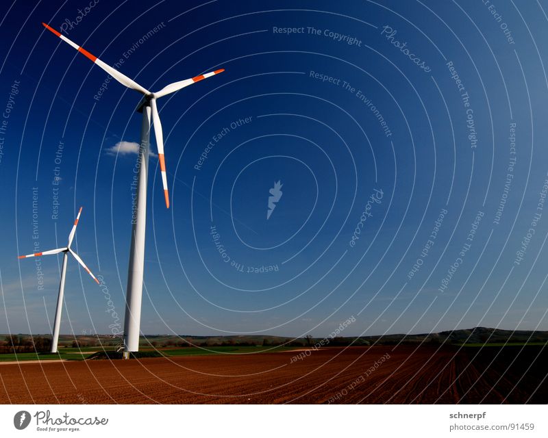 Teurer Strom Luft Windkraftanlage Elektrizität Blatt teuer ökologisch Erneuerbare Energie Triebwerke Energiewirtschaft einfach Horizont rotieren 2 luftig ruhig