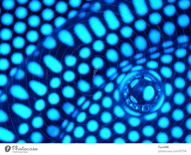 blue Kreis Loch Makroaufnahme Nahaufnahme blau