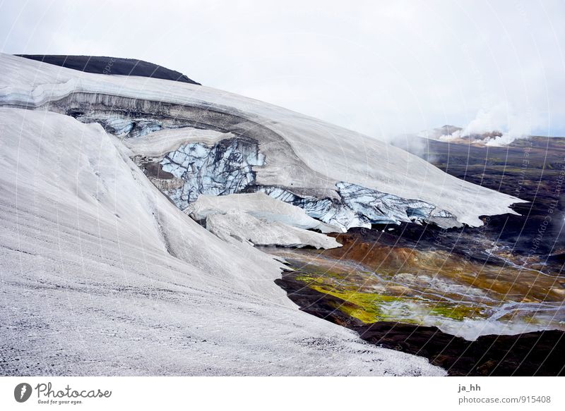 Island IV Umwelt Natur Landschaft Pflanze Urelemente Klima Klimawandel Eis Frost Berge u. Gebirge Gipfel Schneebedeckte Gipfel Gletscher Vulkan Grönland