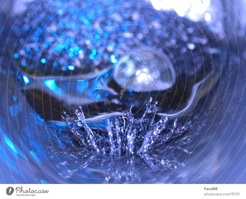 Schleifstaub Makroaufnahme Nahaufnahme schleifstaub Metall Glas Erdöl blau
