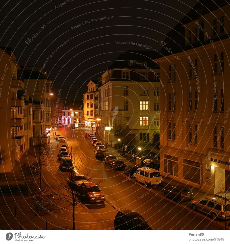 Night Live Nacht Haus Licht Fenster ruhig Verkehrswege Straße PKW DRI
