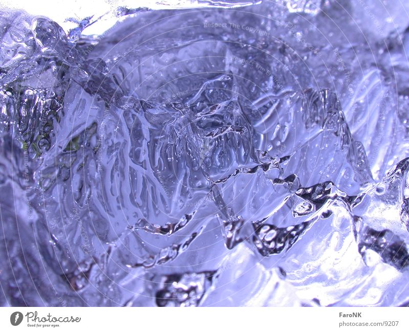 Gletscher Makroaufnahme Nahaufnahme Eis Wasser blau