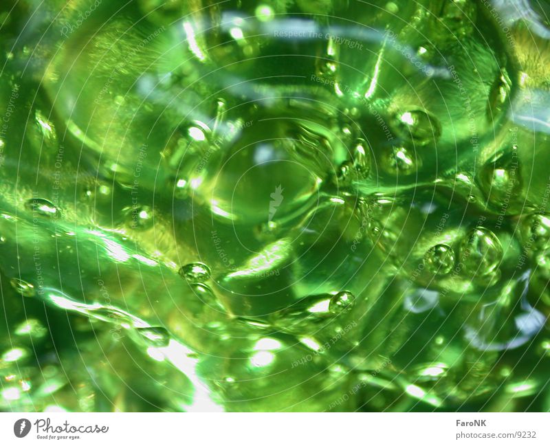 Der Blob grün Gel Makroaufnahme Nahaufnahme