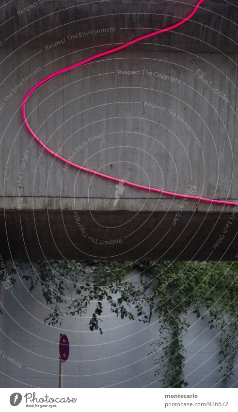 AST7 Pott | pottkunst Umwelt Natur Pflanze Sträucher Stadtzentrum Brücke Bauwerk Mauer Wand Verkehrszeichen Verkehrsschild Beton Metall Zeichen entdecken Blick