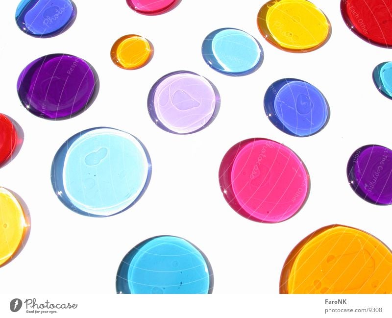 bunte Flecken mehrfarbig Kreis Makroaufnahme Nahaufnahme Farbe