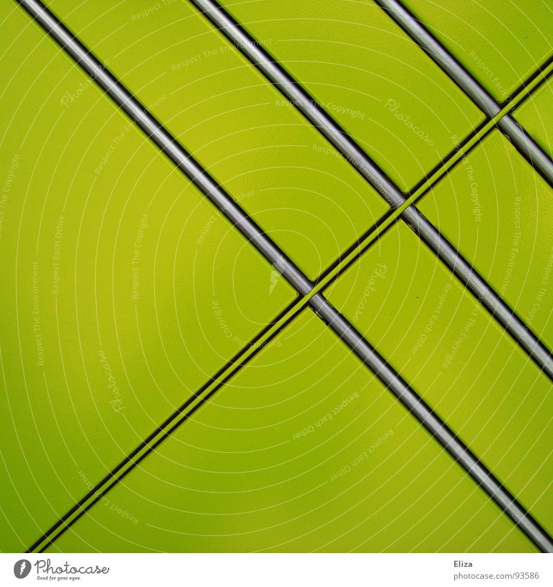 grünflächig flach parallel Linie glänzend einfach graphisch diagonal simpel giftgrün Furche Quadrat Farbe grüne Fläche Langeweile Gift