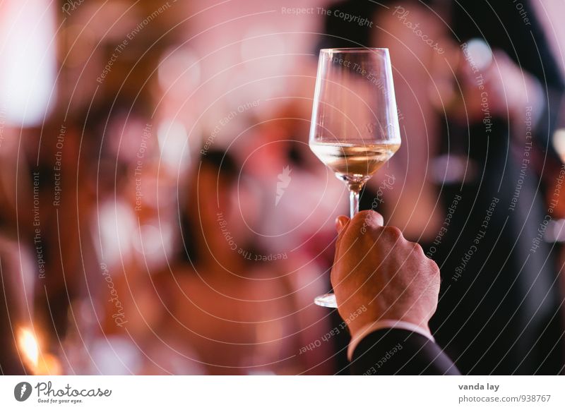 Auf uns! Getränk trinken Alkohol Sekt Prosecco Champagner Sektglas Lifestyle Nachtleben Party Veranstaltung Restaurant Club Disco Bar Cocktailbar ausgehen