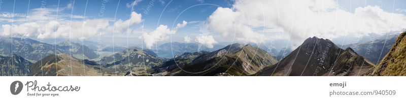 Panorama | CH Umwelt Natur Landschaft Himmel Sommer Schönes Wetter Alpen Berge u. Gebirge natürlich blau Schweiz Tourismus wandern Ferien & Urlaub & Reisen