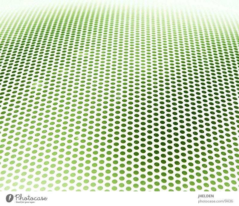 Raster Fahndung Stil Design Sieb Linie Netz Netzwerk grün Loch Lochblech Verlauf Emotiondesign Punkt Farbfoto mehrfarbig Nahaufnahme Makroaufnahme abstrakt