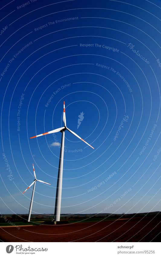 Windenergieanlage Luft Windkraftanlage Elektrizität teuer ökologisch Erneuerbare Energie Triebwerke Energiewirtschaft einfach Horizont rotieren 2 luftig ruhig