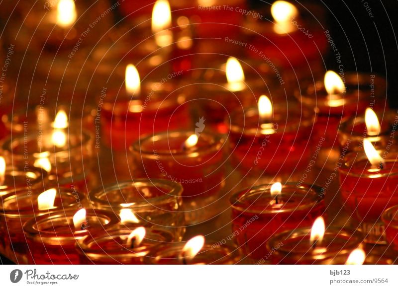 Opferkerzen Kerze obskur Opferlicht Licht Religion & Glaube