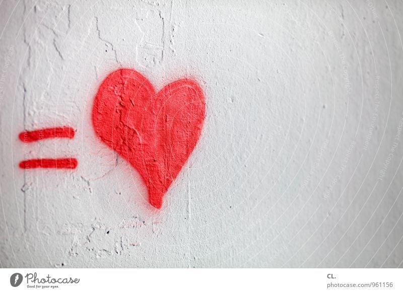 1 herz Mauer Wand Zeichen Schriftzeichen Graffiti Herz rot weiß Gefühle Glück Lebensfreude Frühlingsgefühle Sympathie Freundschaft Zusammensein Liebe