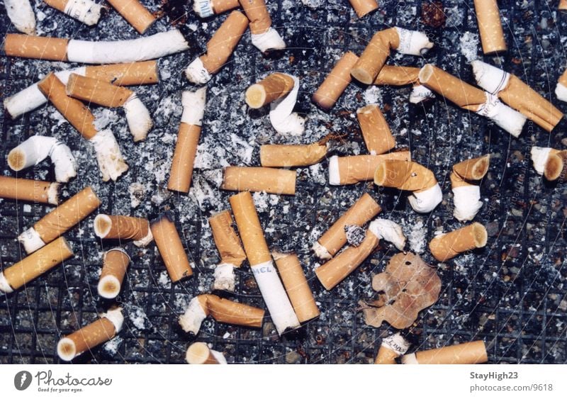 Haste mal ne Kippe? beenden Ekel Aschenbecher Zigarette Makroaufnahme Nahaufnahme extremesmoking Rauchen 12jahre Zigarettenstummel