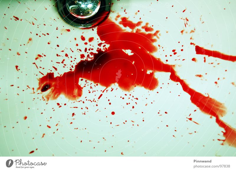 bloodshot I rot Abfluss spritzen gefährlich blutrünstig fatal Nasenbluten Furche Selbstmord weiß gruselig perfekt Blut Genetik DNA AIDS Rauschmittel Niere