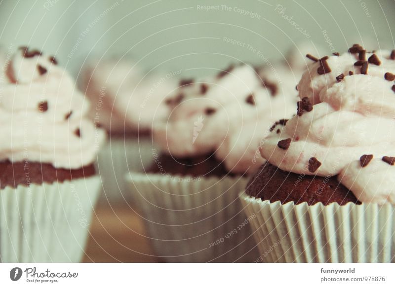 100 Sahneschnitten! \o/ yay Dessert Süßwaren Muffin Cupcake Streusel Schokoladenstreusel Laster Glück Völlerei gefräßig Backwaren genießen ansprechend lecker