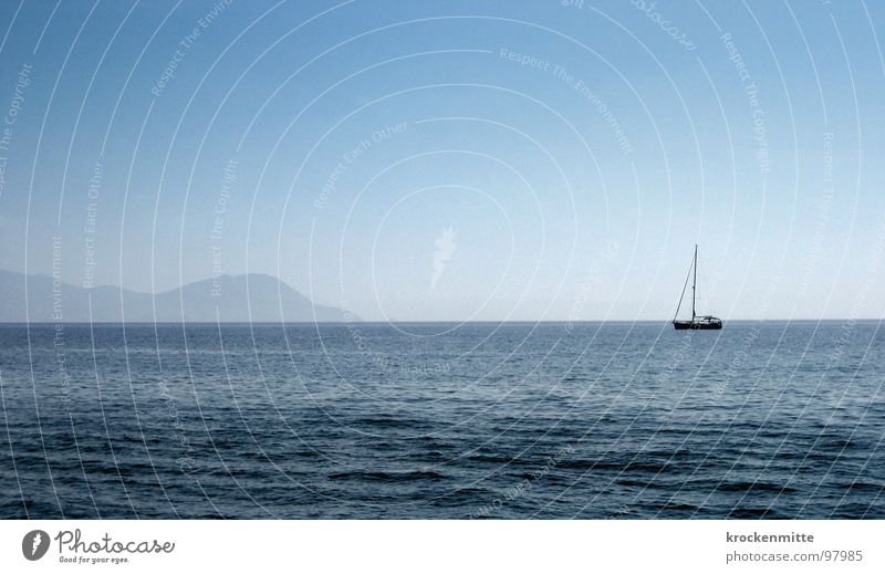 ab nach Elba Italien Ferien & Urlaub & Reisen Meer Wellen Exil Wasserfahrzeug Segelschiff Bootsfahrt nähern Einsamkeit Insel