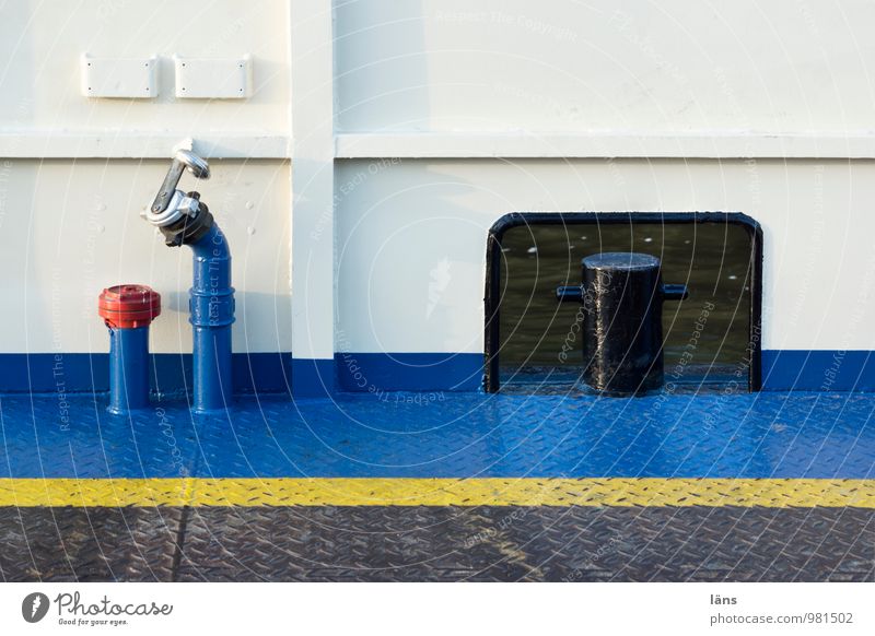Verbindung Wasserfahrzeug Fähre Personenverkehr Stahl weiß blau maritim