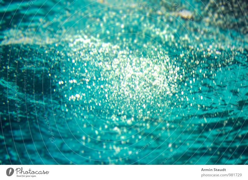 Blubberblasen Wassersport Natur Luft Wassertropfen Meer leuchten Schwimmen & Baden bedrohlich dunkel Flüssigkeit maritim nass natürlich blau türkis Stimmung