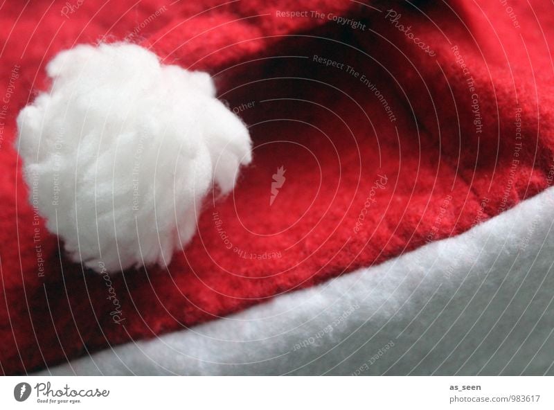 Santa II verkleiden Feste & Feiern Weihnachten & Advent Beruf Winter Bekleidung Mütze Nikolausmütze Freundlichkeit groß lustig modern weich rot weiß Vorfreude