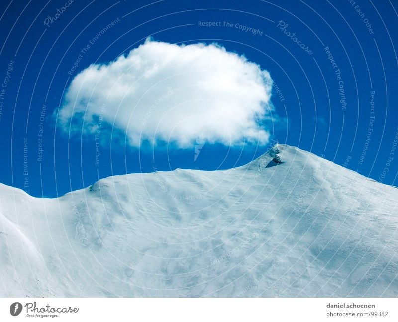 Tiefschnee Wolken Gipfel Bergsteigen wandern Schweiz Winter Himmel Berge u. Gebirge Alpen Schnee Eis Spitze Wetter Klettern